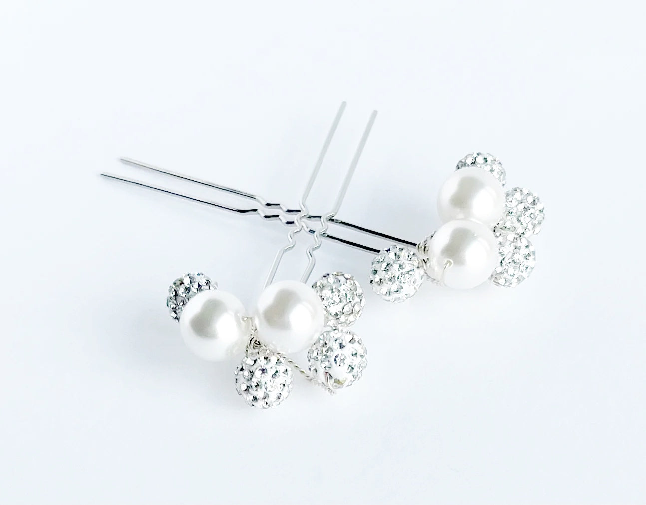 Lola Crystal Pearl Hair Pins