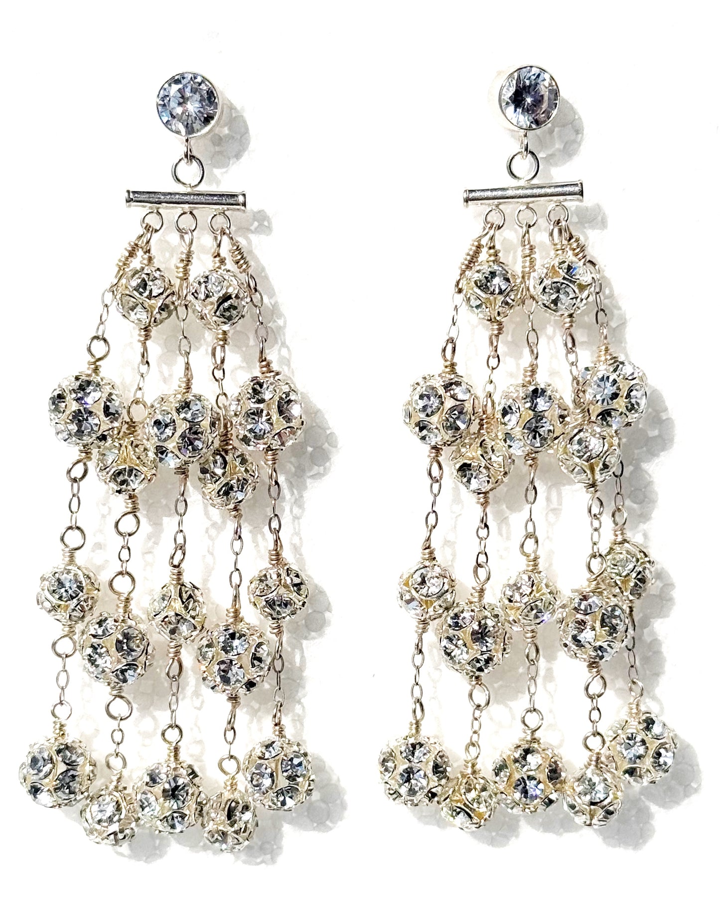 Chloe Pavé Crystal Chandelier Earrings