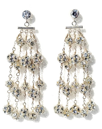 Chloe Pavé Crystal Chandelier Earrings