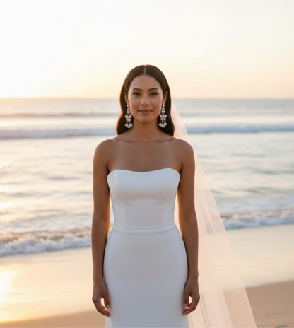 Chloe Pavé Crystal Chandelier Earrings